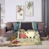 Coperta Morbida Moomin Carina per Divano Letto Coperta da Viaggio Casual Campeggio Invernale Flanella Copriletto