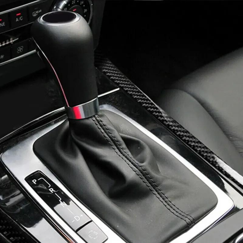 Carbon Fiber Interior Gear Shift Side Cover Trim For Mercedes For Benz For W204 Direct Replacement Car Accessories
