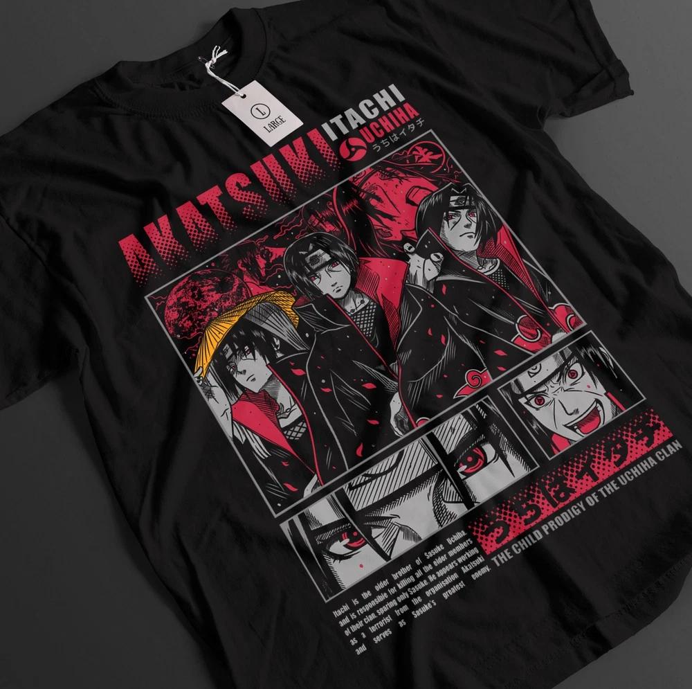 Naruto Shirt Itachi Uchiha Tshirt Sasuke TShirt Orochiru Anime Pain Unisex Tee S