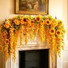 Hanging Design Artificial Wisteria Flower Vine Cherry Flower Faux Flower Vine  Wedding Decoration