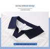 2026 Men's V-Neck Italian Color Block Short Sleeve Polo – Breathable, Trendy, Elastic Jacquard Texture for Summer