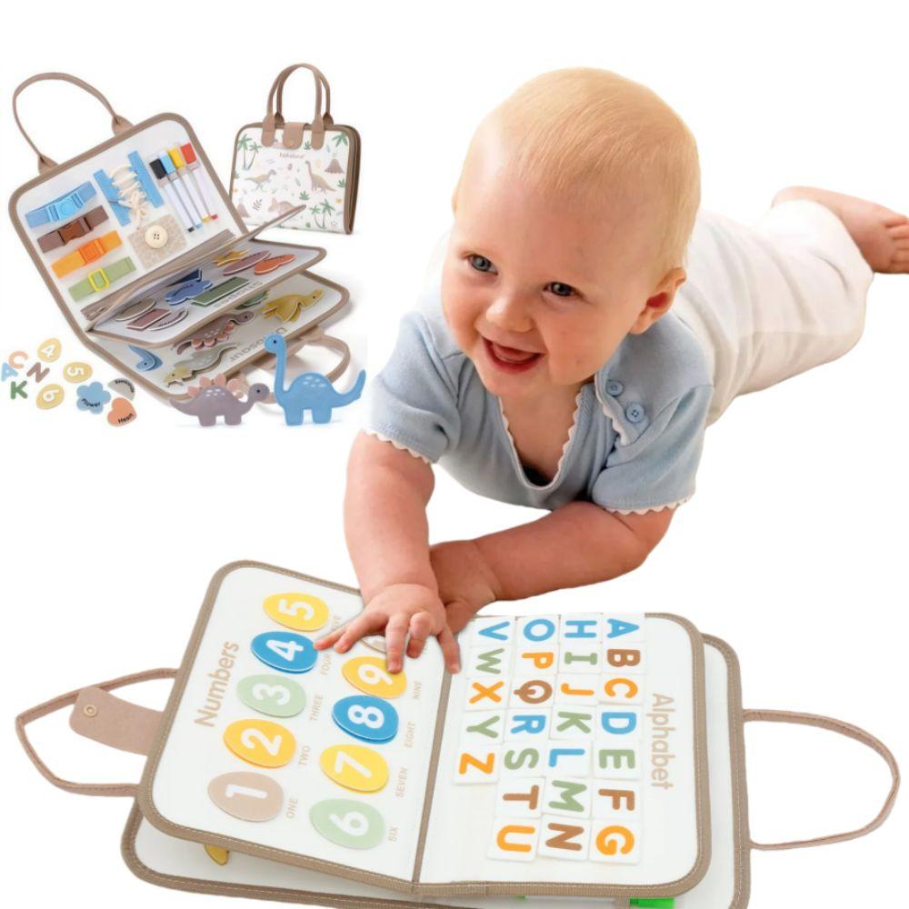 Busy Book Early Education Toy Dinosaur Theme Toddlers Learning Board Preschool Activities