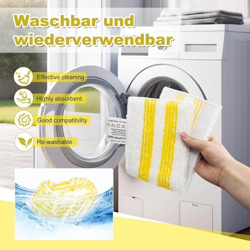 10Pcs Microfibre Cloth Cover Set Replacement for SC1 SC2 SC4 SC5 Steam Cleaner Hand Nozzle Cover Washable Accessories