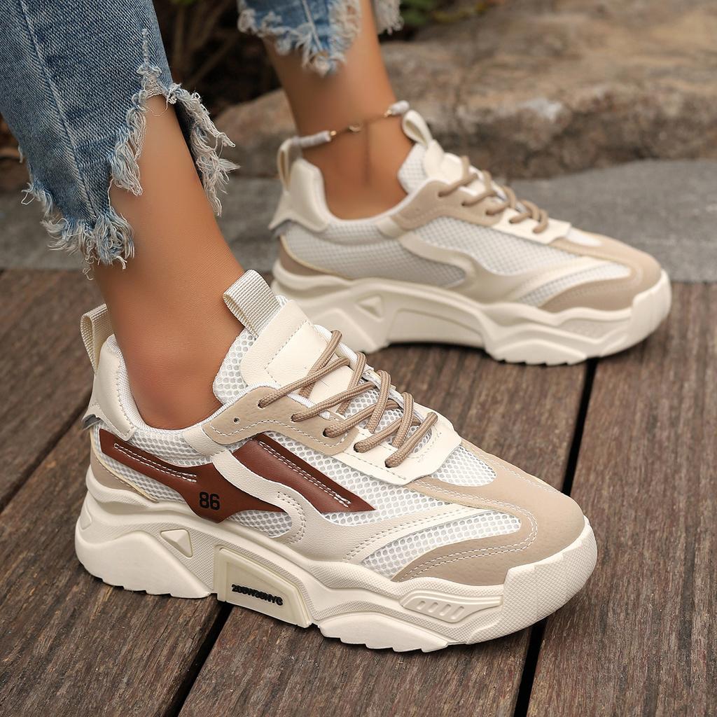 Fashion Women Shoes 2024 New Dirt-resistant Fashion Comfortable Loafers Breathable Lightweight Lace Up Sneakers Women Zapatos De Mujer