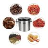 Storage Canister Coffee Container with Co2 Valve For Coffee Beans Stainless Steel Premium Airtight Lid Preserves Freshness