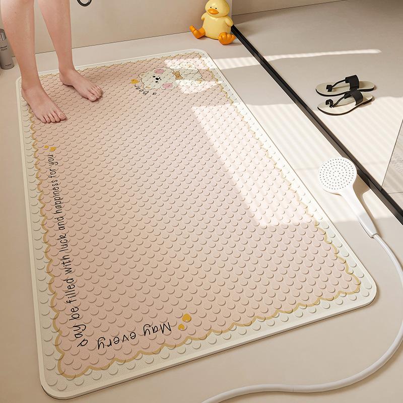 Bathroom Floor Mat for Elderly and Children's Shower Room for Bathing  Anti-slip Anti-fall Mat for Household Suction Cups  Bathroom Foot Mat