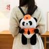 Schoolbag Top Hat Panda Cartoon Doll Backpack Plush Children's Kindergarten School Bag Cute Dress Backpack Birthday Gift