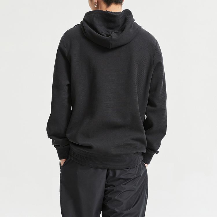 Li-Ning Wade Series Cartoon Portrait Embroidered Pullover Sweatshirt Men Sweatshirt Black AWDR081-3