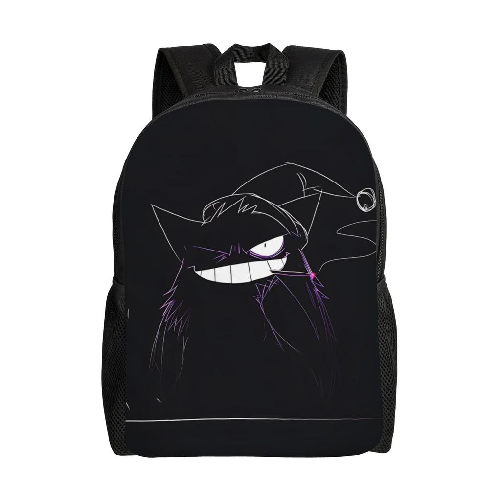 Fashion Pokemon Halloween Gengar Backpack Daypack  Mochila School Large Capacity Rucksack