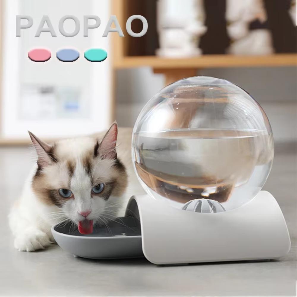 Snails Bubble Cat Water Bowl Automatic Water Dispenser Fountain For Cats Large Drinking Drink Bowl Drinker No Electricity 1.8L