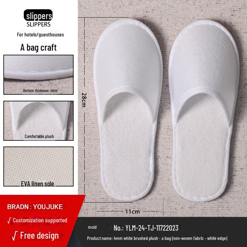 Disposable Non-Slip Slippers for Hotels, Homestays, and Spas