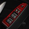 For Infiniti G37 2010-2013 Q60 2014-2015 Real Carbon Fiber Window Lift Control Panel Trim Cover Car Interior Accessories Sticker