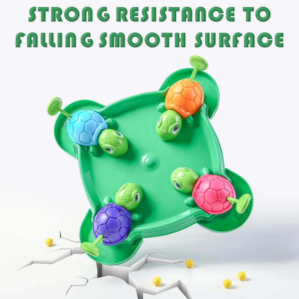 AIUAZA Hungry Turtles Board Hunger Box Board Turtle Bean Eating Board Party and Home Player Game Game, Game, Game, Toy, Toy, 2-4 (72 Beans)