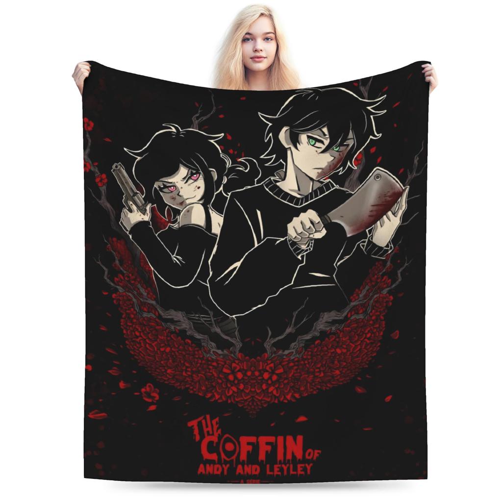 Der Sarg von Andy und Leyley Spiele Decken Super Weich Fleece Gemütlich Geschenke Überwurf Decke Bettbezug