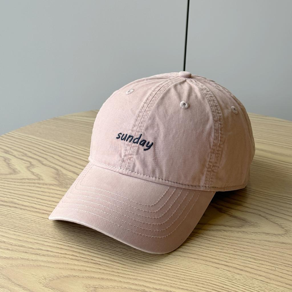 New Retro Washed Cotton Baseball Cap for Women Trendy Korean Version Simple Embroidered Letters Versatile Soft Top Duck Cap for Men