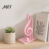 Elegant Music Symbol Display 3D Printed Treble Clef Bookends, Note Shelf Organizer, Non-Slip Modern Bookend Practical Desk Accessory with Stable