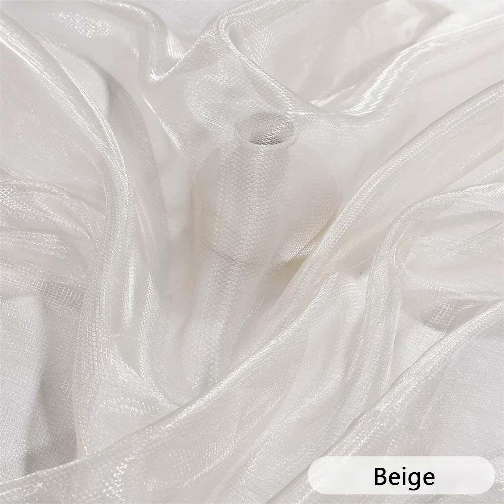 Handmade Mesh Fabric 145*100cm Decorative Yarn Fish Scale Organza Fabric  Wedding Dress