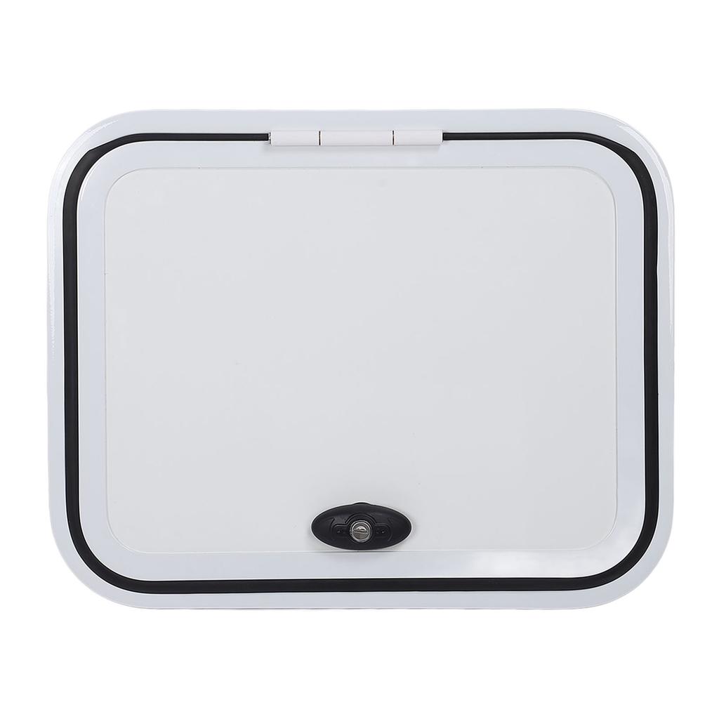 16 X 20 Inch RV Access Door Heavy Duty Aluminum Alloy with Safety Lock RV Compartment Hatch Cover for Campervan Motor