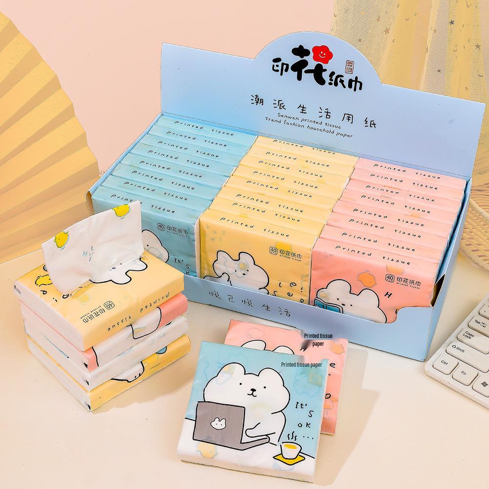 Forest Kiss Cat Print Pocket Facial Tissue Pack