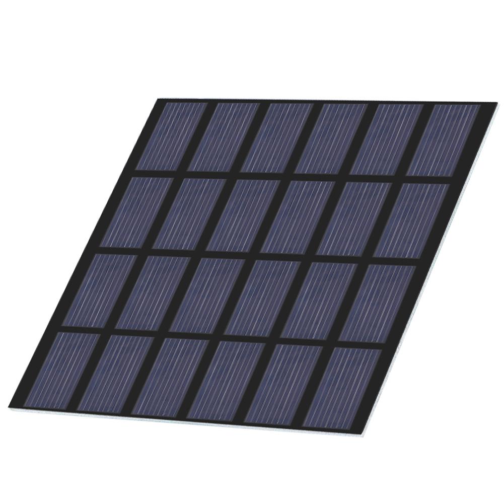 1.5W 6V Mini Polysilicon Solar Panel PET Laminated Board DIY Battery Charger for Outdoor
