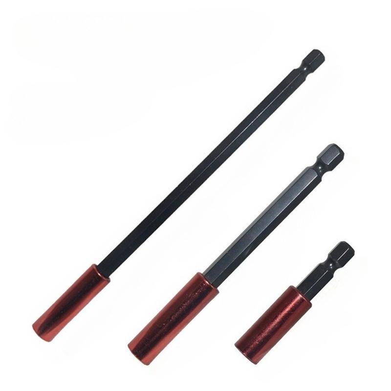 5 Stück/Set Sechskant, Oberflächenelektrophorese Rote Chargenkopf-Verlängerungsstange Kombination, Chargenkopf-Verlängerungshülse 1/4 Magnetischer Wind-Chargenkopf