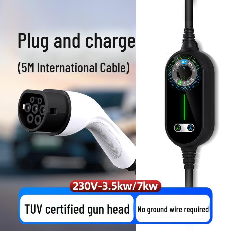 

European Standard 32A 7kW Portable EV Charger for Cars 36A 5M