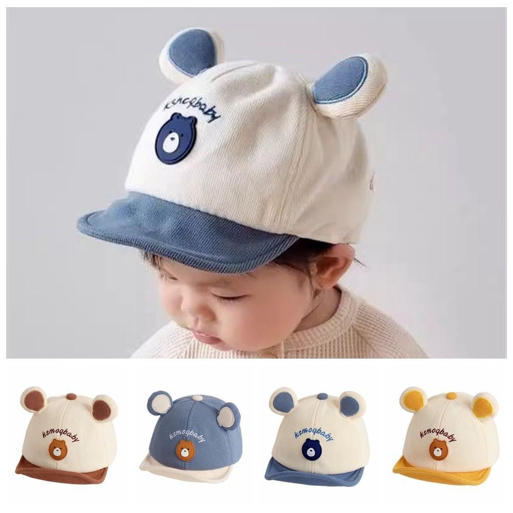 Ears Bear Baby Hat Animal Infant Sun Hat Cute Baby Baseball Cap  Outdoor