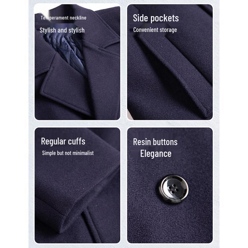 Women's Padded Wool-Blend Professional Winter Overcoat