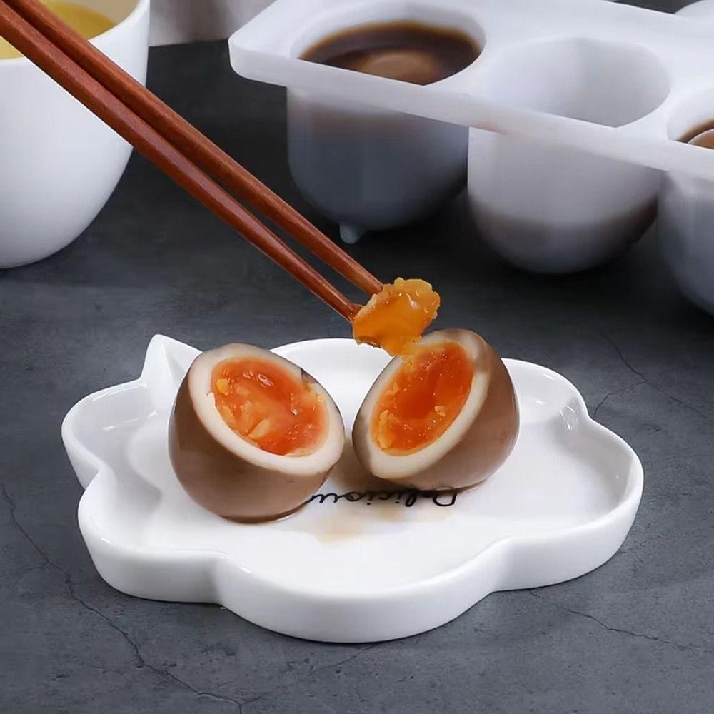 Plastic Boiled Egg Making Box 4 Grids Boiled Egg Container Braised Egg Box Fridge Storage