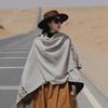 Vintage Ethnic Style Tassel Warm Versatile Large Scarf For Women Travel Shawl