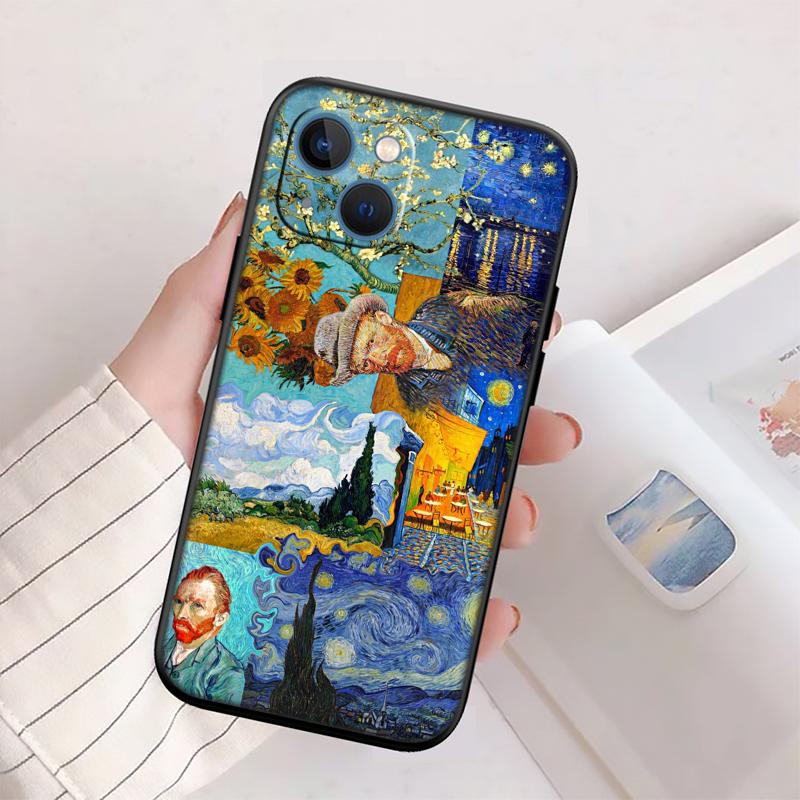Starry Night Van Gogh Painting Phone Case for OPPO A3 Pro A72 A74 A76 A77 A77S A78 A79 A94 A95 A96 A18 A40M A58