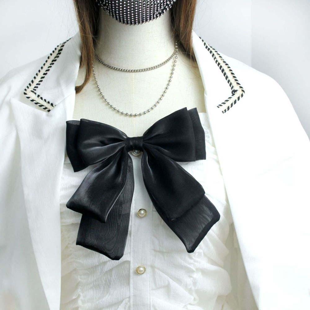 Tassels Pearls Tie Rhinestone Decoration Shirt Tie Hand-beaded Lace Necktie JK Uniform Decoration