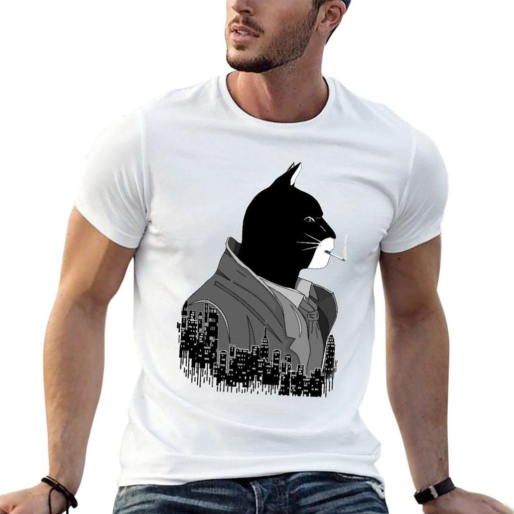 Blacksad Night City Black And White Noire Tshirt Unisex T Shirts Graphic T Shirts For Unisex Slim Fit T Shirt Unisex Plain Tshirt