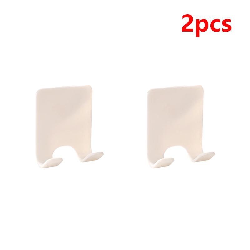 2PCS Adhesive Razor Holder Wall Mounted Bathroom For Shower Hook Rack Gillette Shaver Holder Plastic Hook Holder Razor Rack