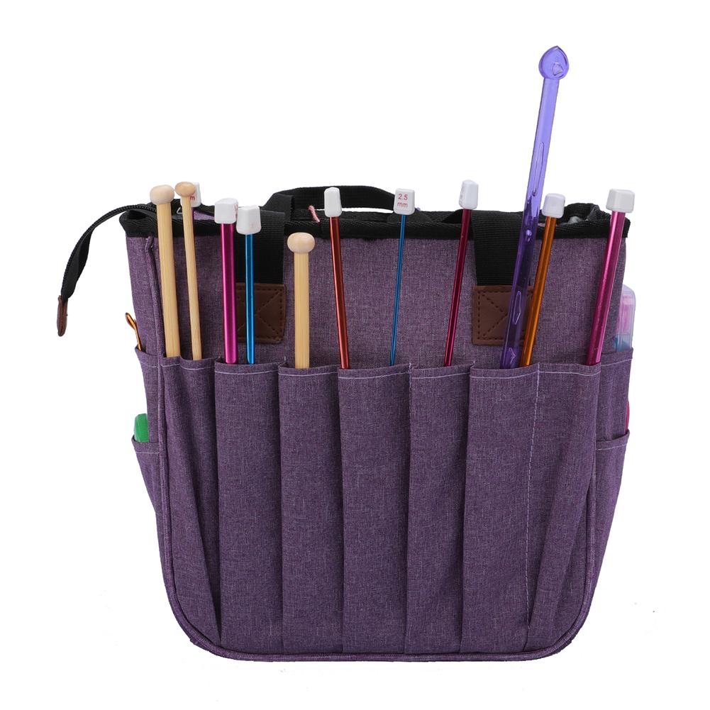 Knitting Bag Portable Oxford Large Capacity Multi-function Yarn Tote Wool Crochet Storage Bag DIY Household Organizer