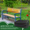Outdoor Bench Covers Waterproof With Air Vent Weatherproof Protector Patio Furniture Dust Protective Cover For Garden Yard Lawn