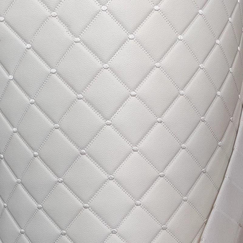 100x155cm Tessuto Trapuntato Ecopelle Ricamo Tessuto per Rivestimenti Tetto Auto Comodino Pelle Porta Spugna Bordatura Decorazione