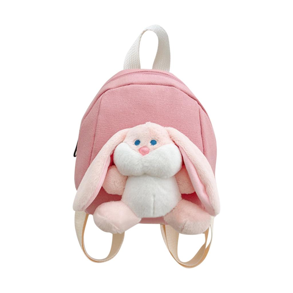 Kindergarten Cartoon Bunny Backpack Stylish Boys And Girls Cute Schoolbag