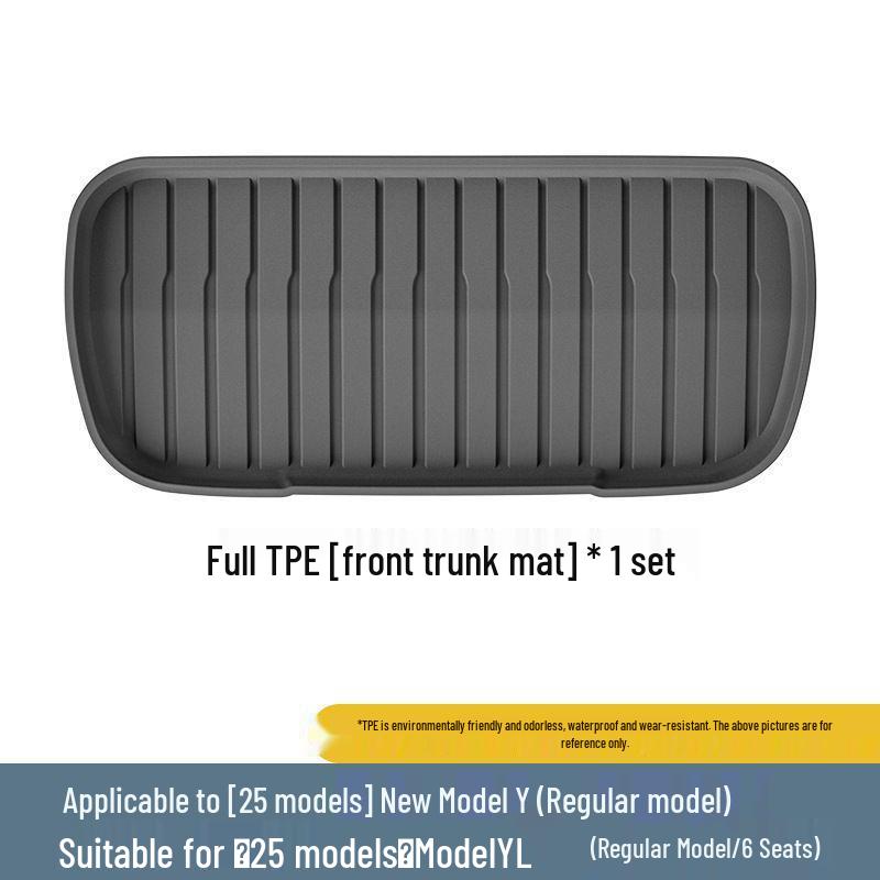 Tesla Model Y 2025 Waterproof TPE Floor, Trunk & Backrest Mats