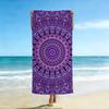 1Pc Mandala Themed Printed Beach Towel, Absorbent And Quick Drying Towel, Ultra-Fine Fiber Swimming Towel (Single-Sided Printed)