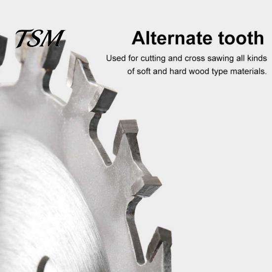 Circular Saw Blade Cutting Double Sides Fast Precise Cuts Super Sharp 4 Disc Inch 40T Carbide Metal Alloy for Carpentry