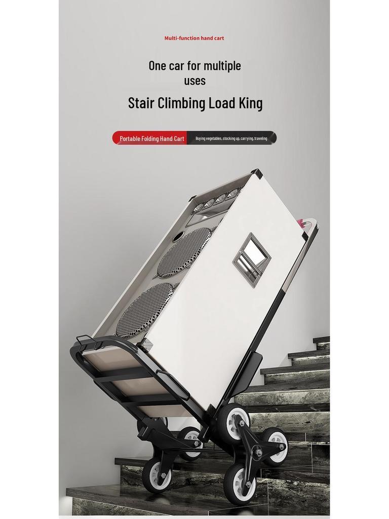 Stair-Climbing Foldable Hand Truck for Heavy Loads