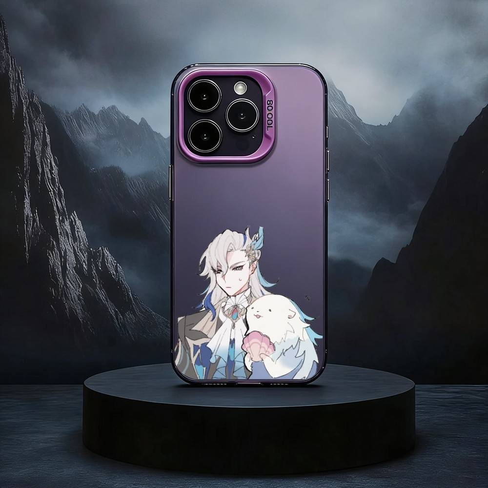 Neuvillette Genshin Impact Black Candy silver phone case Phone Case For iPhone17,16,15,14,13,12,11 Plus,Pro Max