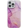 This Is A Fashionable and Light Luxury Electroplated Protective Case Suitable for IPhone16Promax with A Marble Texture