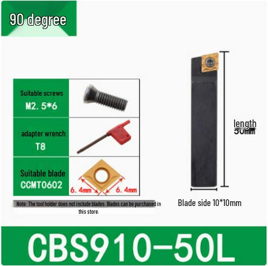 45°/90° Rough Boring Bar Holder with Replaceable Head & CBS/BSB Cutter