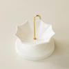 Creative Blue & White Porcelain Umbrella Tea Strainer - Ceramic Rotating Filter & Tea Table Decoration