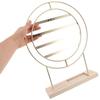 Rotating Earring Display Stand: Multi Tier Metal Earring Organizer Stand Adjustable Jewelry Display Rack for Women Girls Stud Hanging