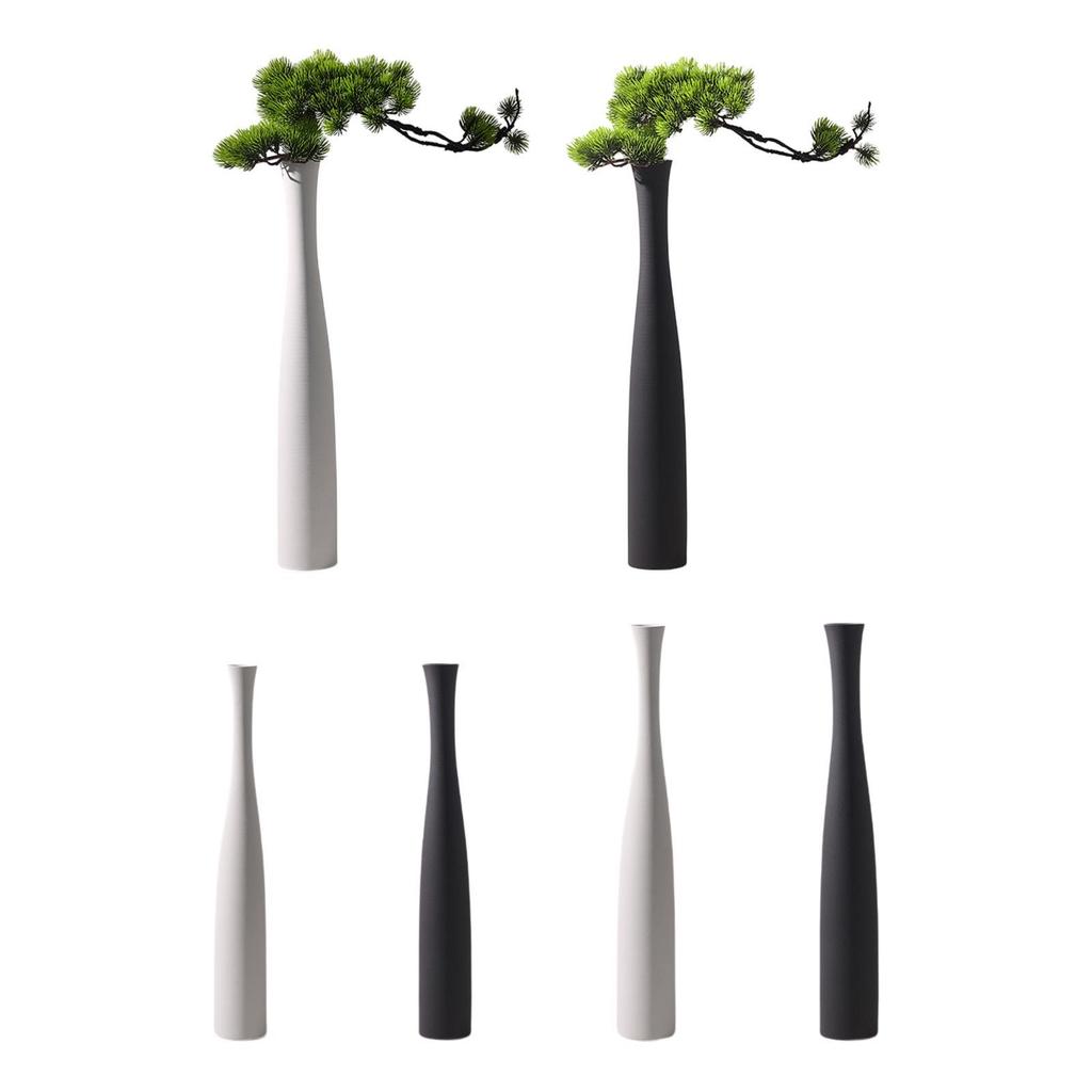 Bud Vase Flowerpot Decors Planter Tall Ceramic Flower Vase Slender Vase Floor Vase for Home Side Table Fireplace Desktop Display