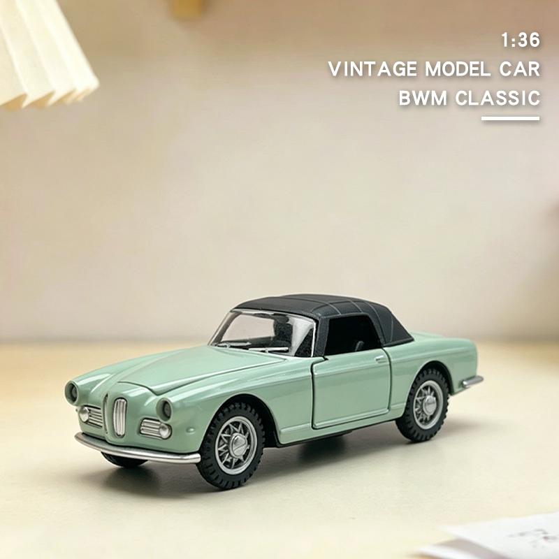 1:36 Alloy Diecast Convertible Vintage Car Model Classic Pull Back Car Vehicle Replica For Collection Gift Toys