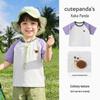 Kaka Panda Pure Cotton Short-Sleeve T-Shirt for Kids – Boys & Girls Summer Casual Top